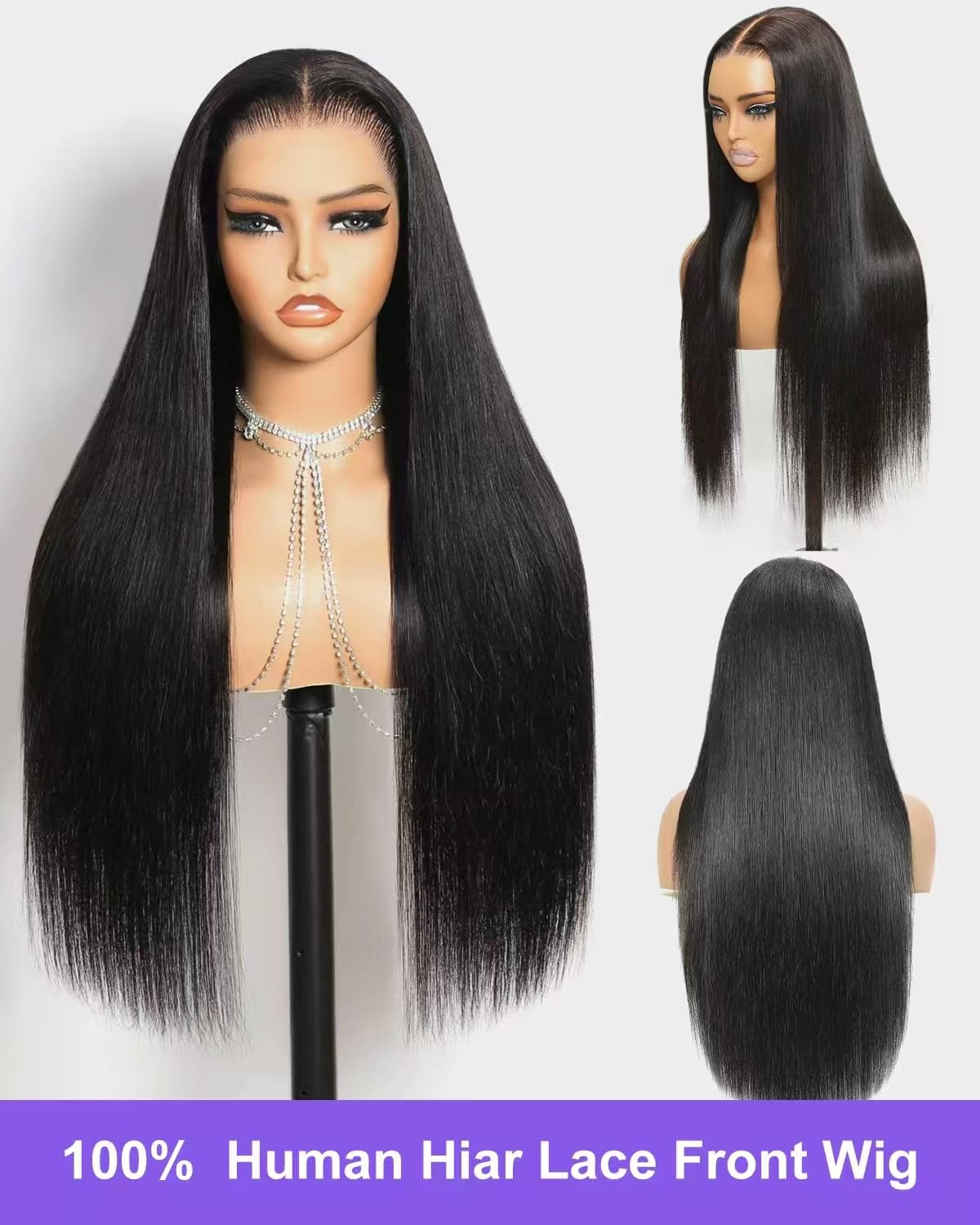 Fatemup HD transparent lace 13x6 wig blends invisibly for seamless scalp appearance.
