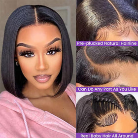 FATIAO Brazilian hair bob wig with skin friendly cap for comfort