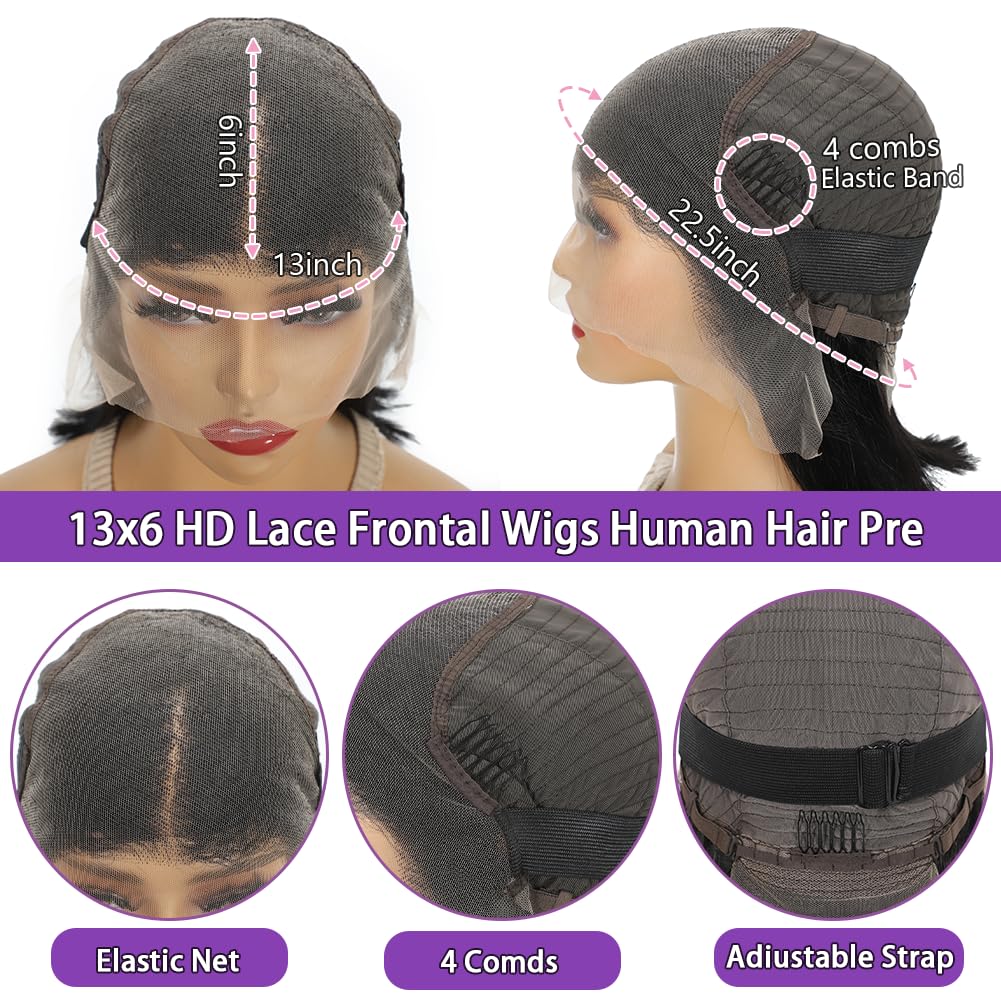 FATIAO glueless lace front wig with adjustable band for easy wear