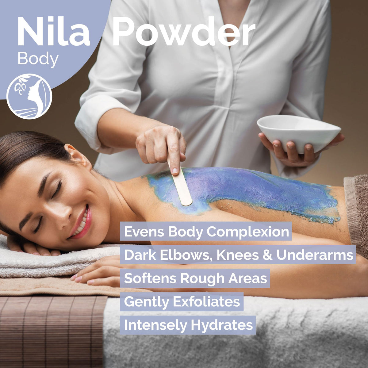 Fatima's Garden Nila Indigo powder with a ready-to-use face-treatment bowl.