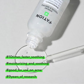 Fation NOSCA9 lightweight texture swirl indicates fast-absorbing formula.