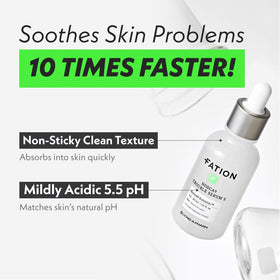Fation NOSCA9 serum dispense action highlighting quick absorption.