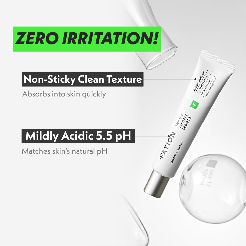 Fation NOSCA9 ceramide-5-layer graphic highlights rapid barrier support for irritated skin