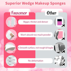 Fauxomor wet-use sponge expands for faster, smoother blending.