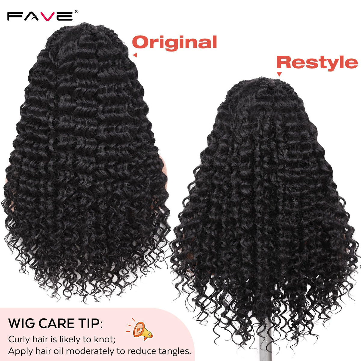 FAVE glueless cap included for versatile, quick styling.