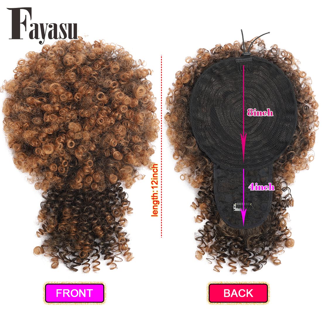 Fayasu Afro Puff with headband demonstrates versatile updo styling.