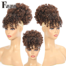 Fayasu bun-to-ponytail attachment provides secure, comfortable wear.