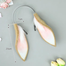 Faylay bendable-ear bunny headband allows flexible styling.