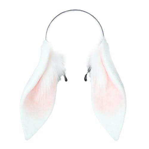 Faylay bunny ears headband for cosplay, soft fur and comfortable wear.