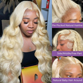 Fayniss 613 blonde wig back lace for easy ponytail styling