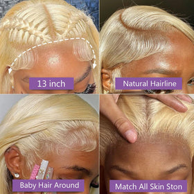 Fayniss 613 blonde wig with 180% density for fuller volume