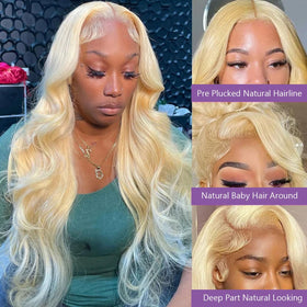 Fayniss 613 blonde wig pre-plucked with baby hair for quick styling