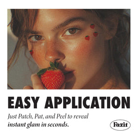 Fazit Glow-Up Makeup Patches Face Adhesive for quick shimmer during outings.