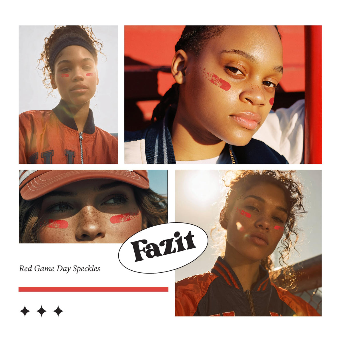 Fazit harmless materials makeup patches ensure gentle styling and sparkle.