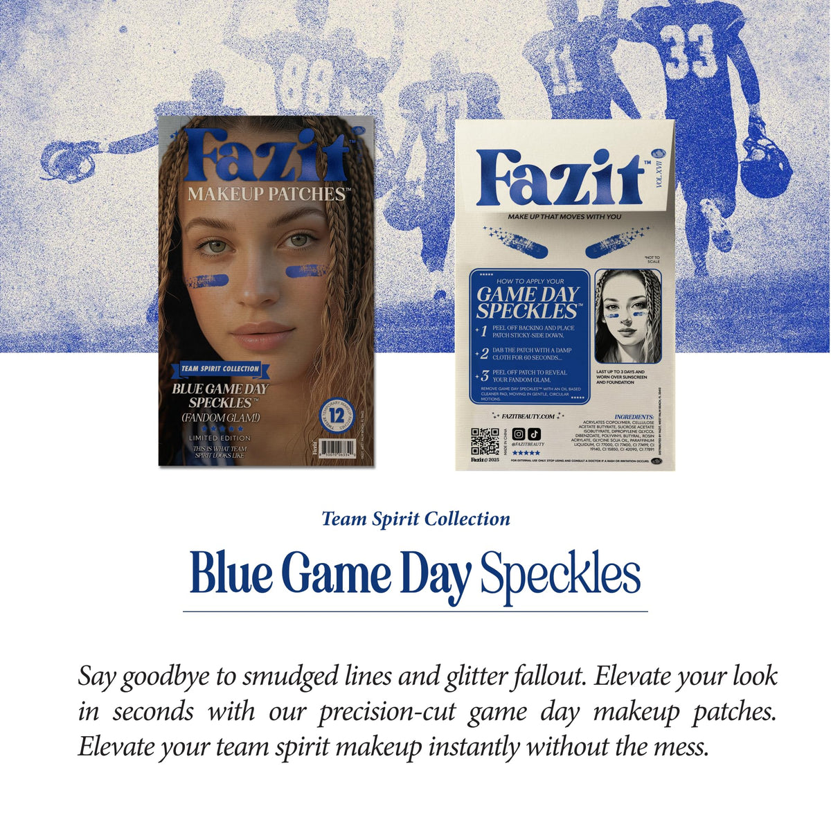 Fazit Cute Glitter Face patches provide playful sparkle for events.