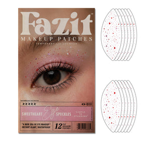 Fazit Sweetheart Eye Speckles patch closeup for radiant, skin-friendly sparkle on the eyes