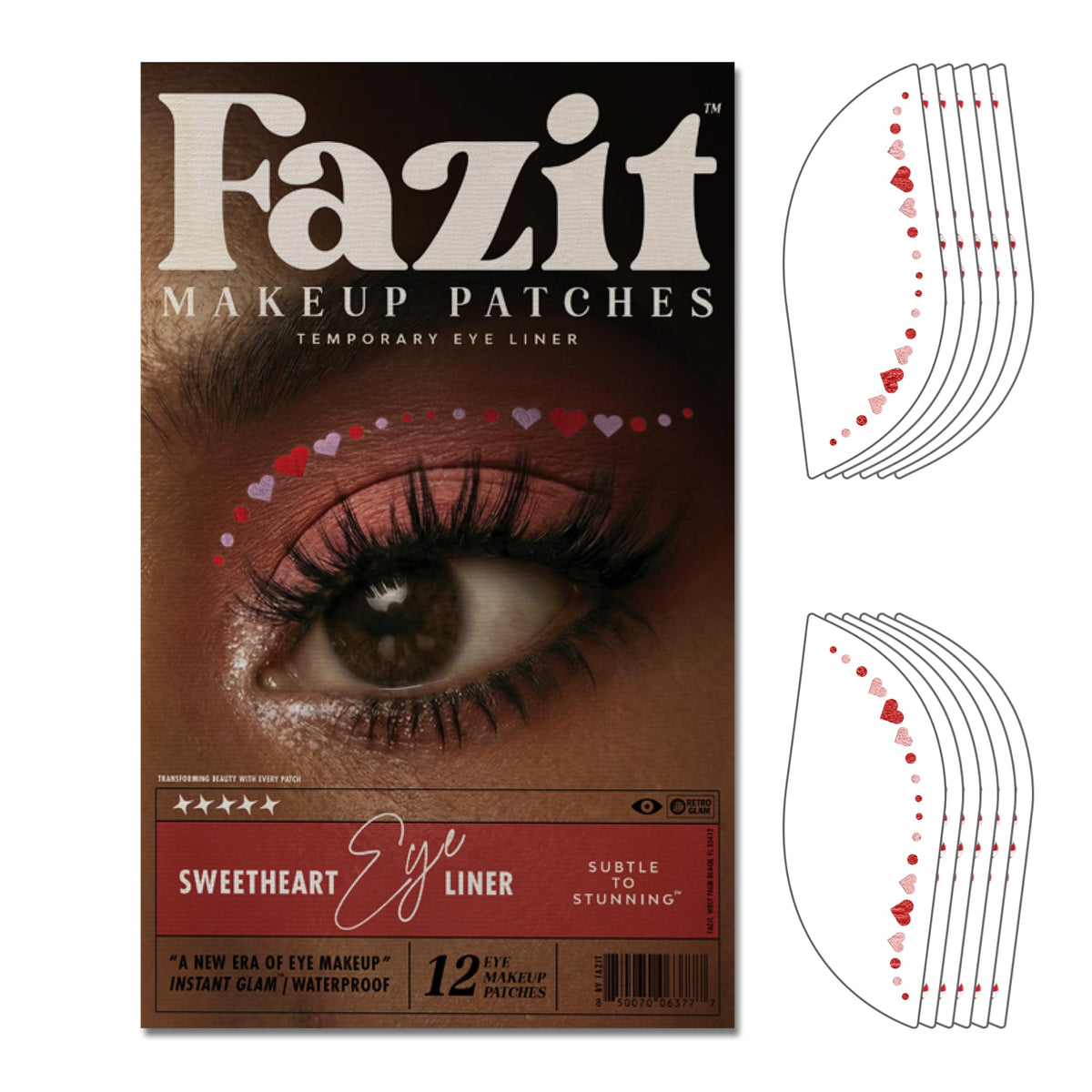 Fazit Sweetheart Wing Eye Patches glow up your look with long lasting sparkle