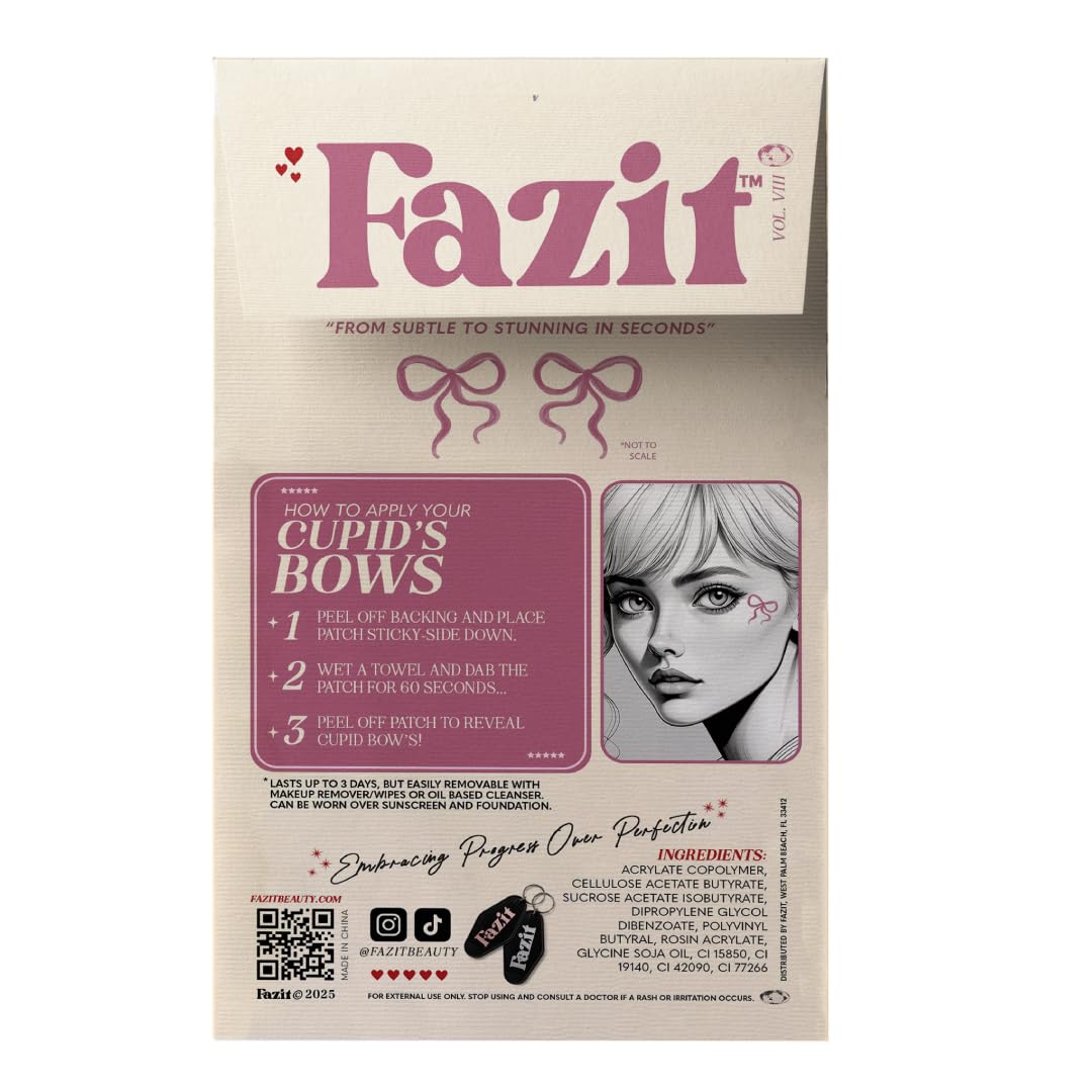 Fazit waterproof makeup patches being applied for a durable shiny finish.
