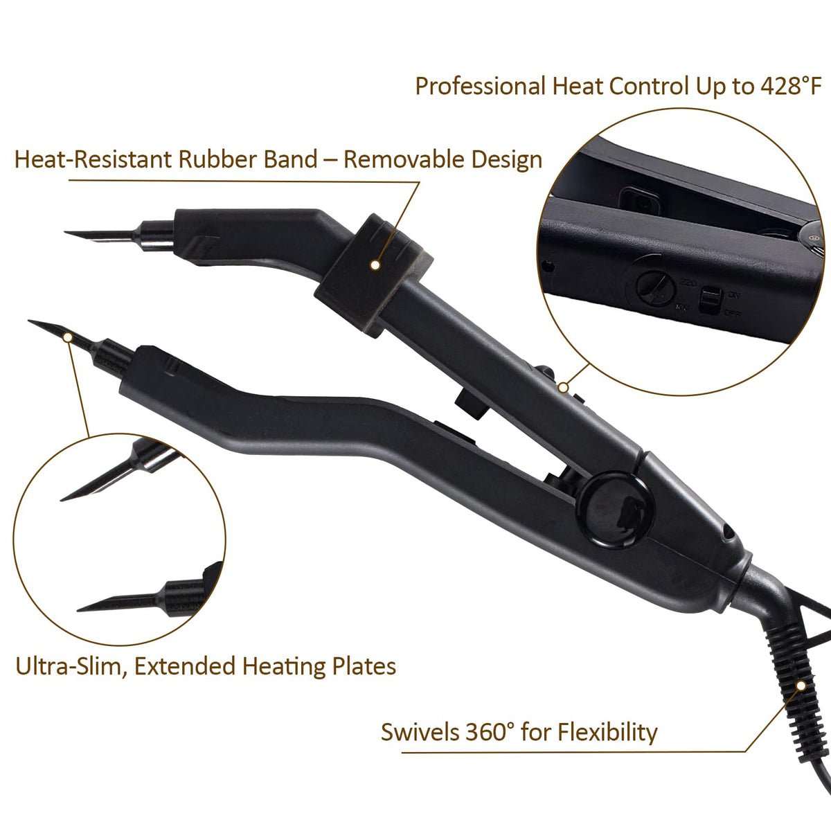 FBLJM anti-stick coating prevents keratin buildup for quick cleanup between clients