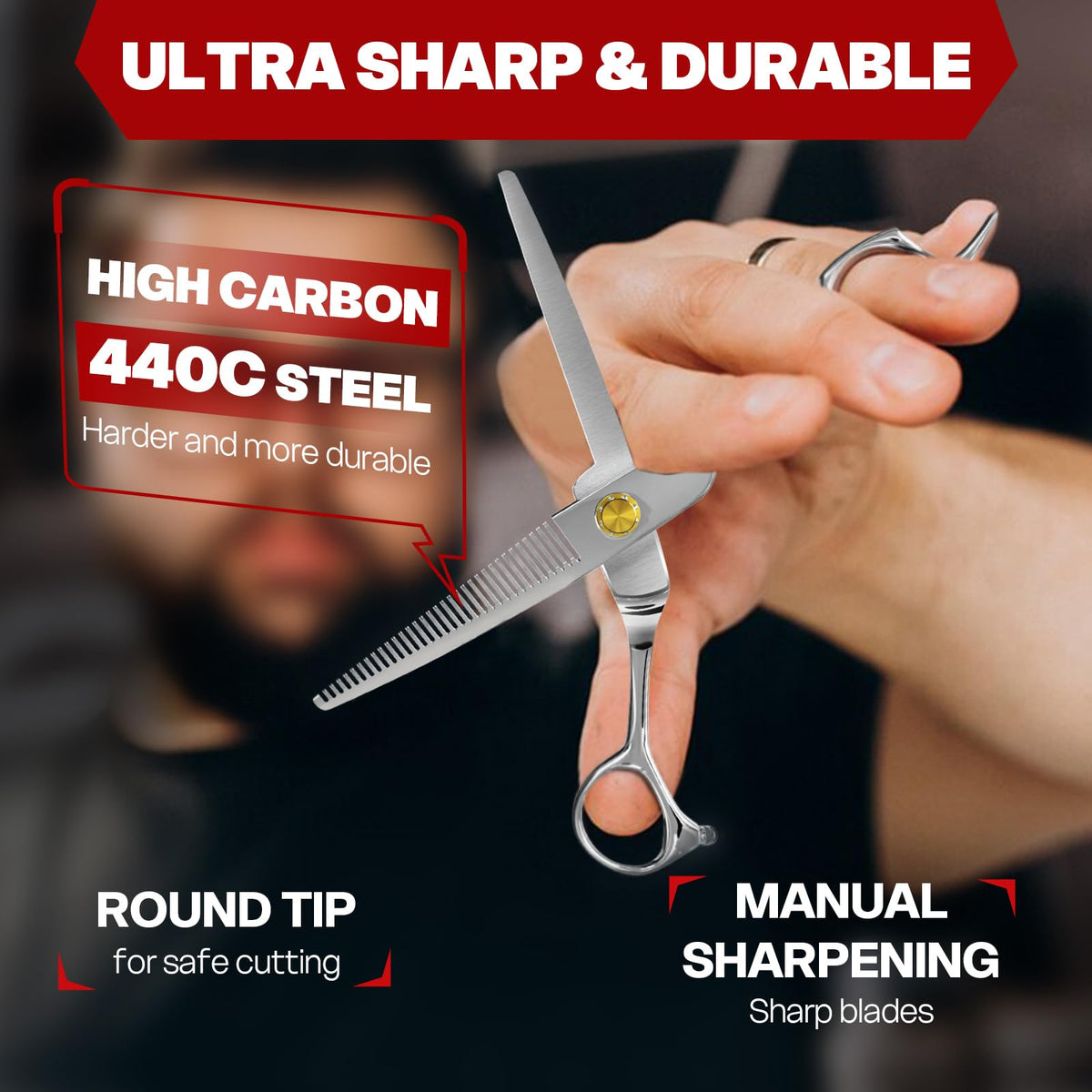 Fcoget 31-tooth thinning blades deliver seamless layer blending