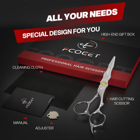  Fcoget pet grooming scissors help tidy fur around face, paws, and ears with smooth cuts.