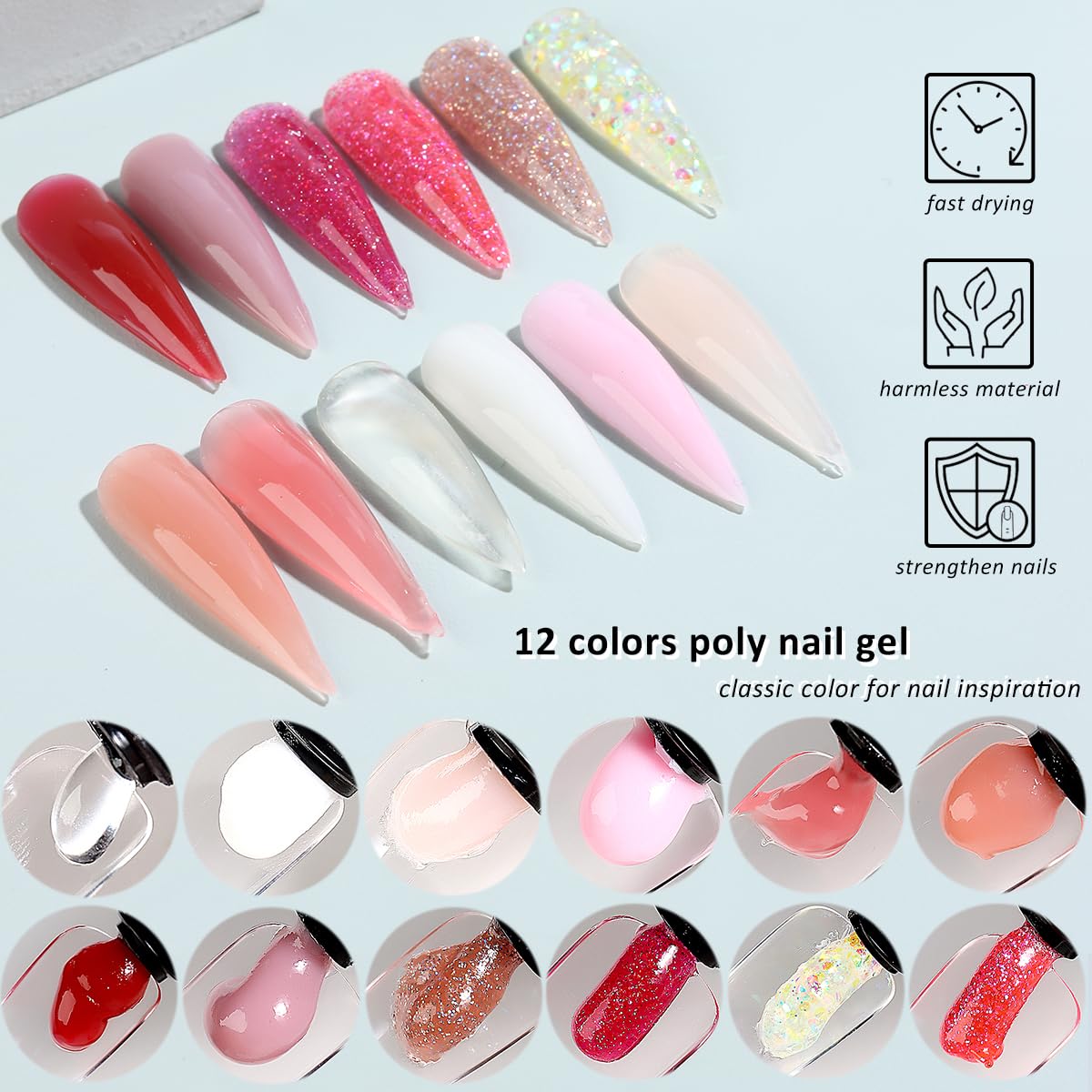 Fcozpjk dual nail forms for clean extensions and precise shaping