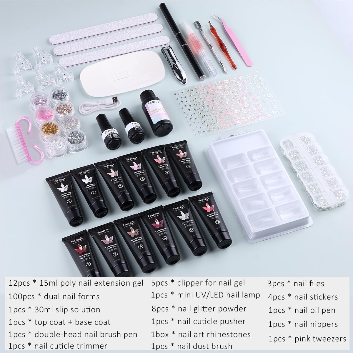 Fcozpjk mini UV-LED nail lamp for quick and even curing