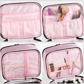 Fcozpjk nylon storage bag available in gray or pink.