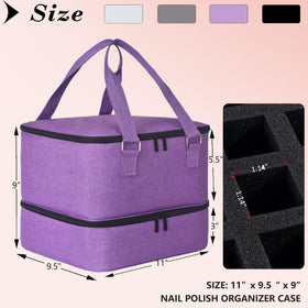 FCQQYWZ compact nail kit storage inside the organizer