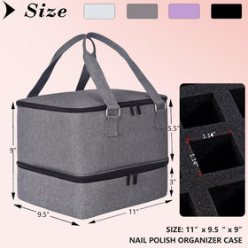 FCQQYWZ Nail Polish Accessories Compartment keeps manicure tools organized