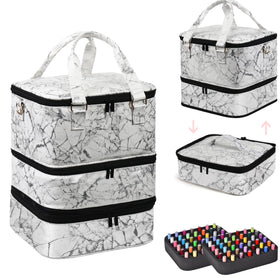 FCQQYWZ large organizer case with 84+ bottles and a compact footprint for studios or home use