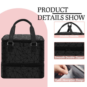 FCQQYWZ Lower layer holds 42+ polishes and essential tools.