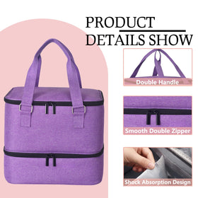 FCQQYWZ travel-friendly case with handles for on-the-go organization