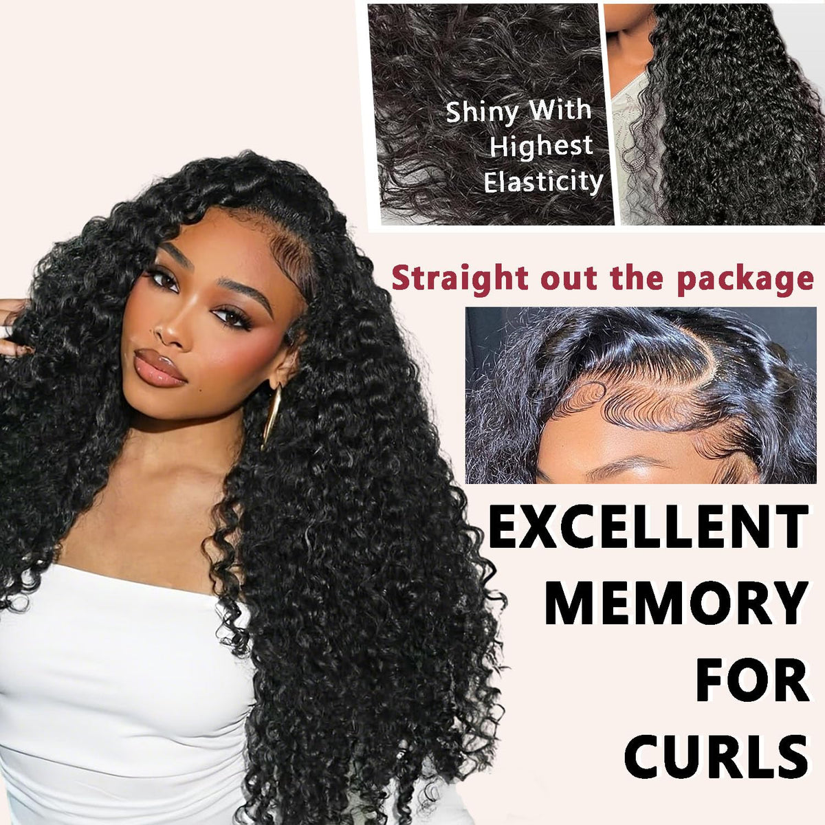 FCUFCU Brazilian deep wave wig for glamorous long styles.