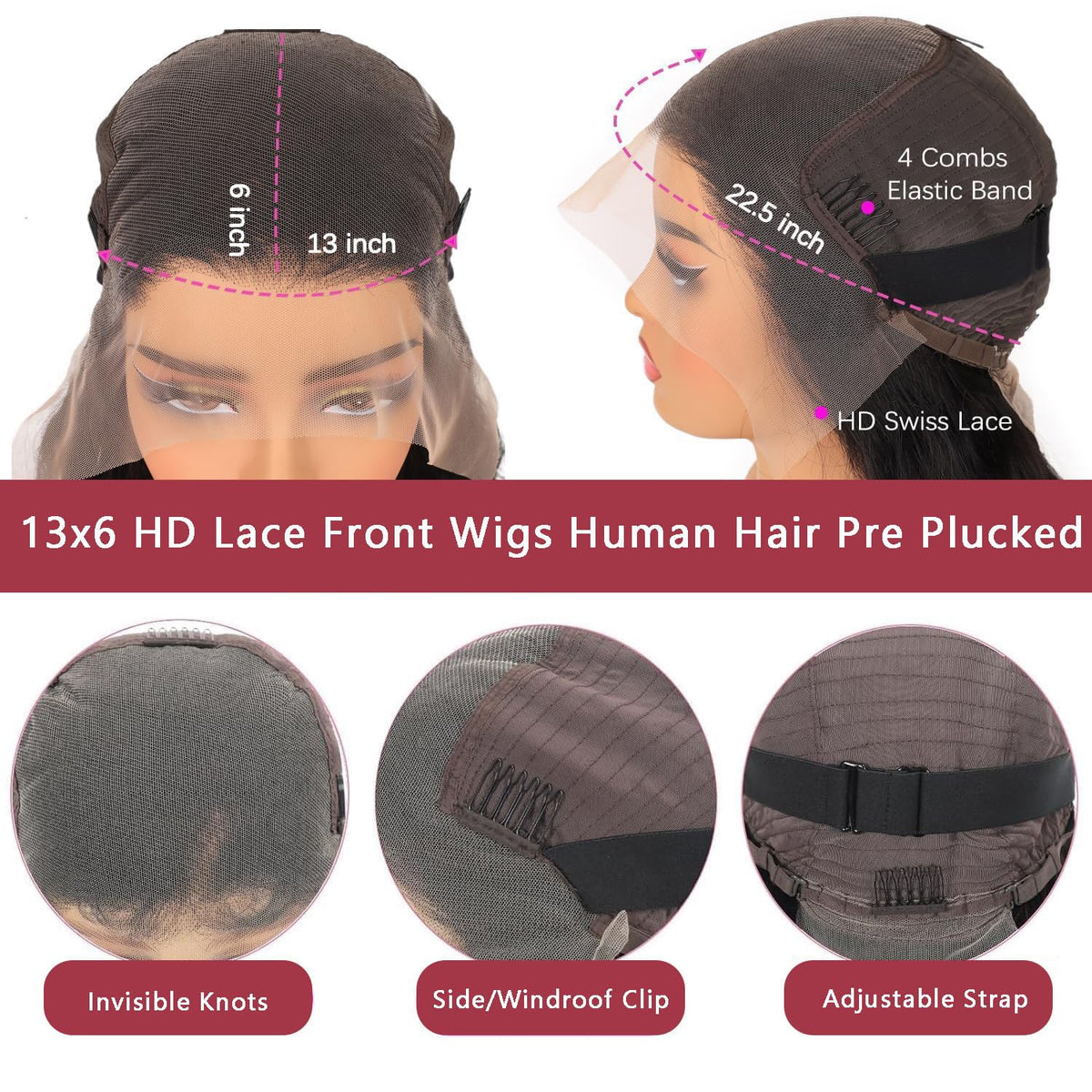 FCUFCU transparent lace blends with skin tone for natural look.