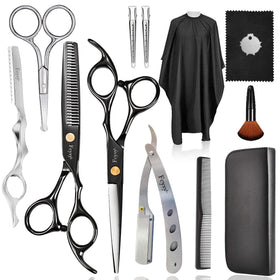 Fcysy hair cutting scissors kit with ergonomic grip for precise professional styling