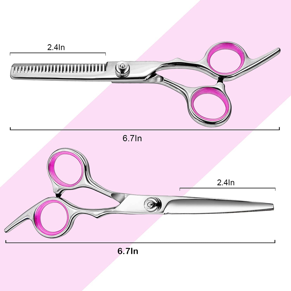 Fcysy thinning shears 28 teeth for natural blending and seamless layers.