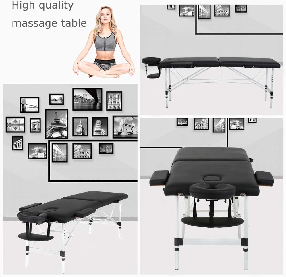 FDW PU leather cover on massage table—soft, durable, easy to clean