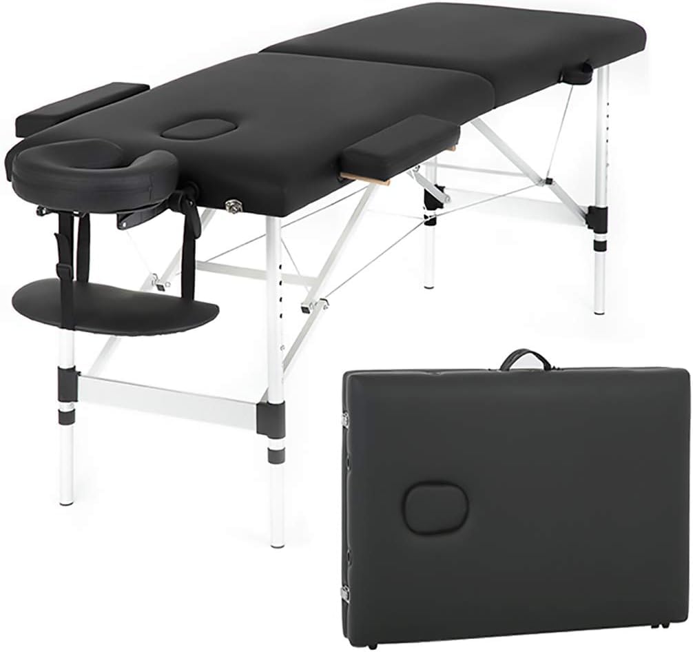 FDW aluminium massage table setup for quick readiness in sessions