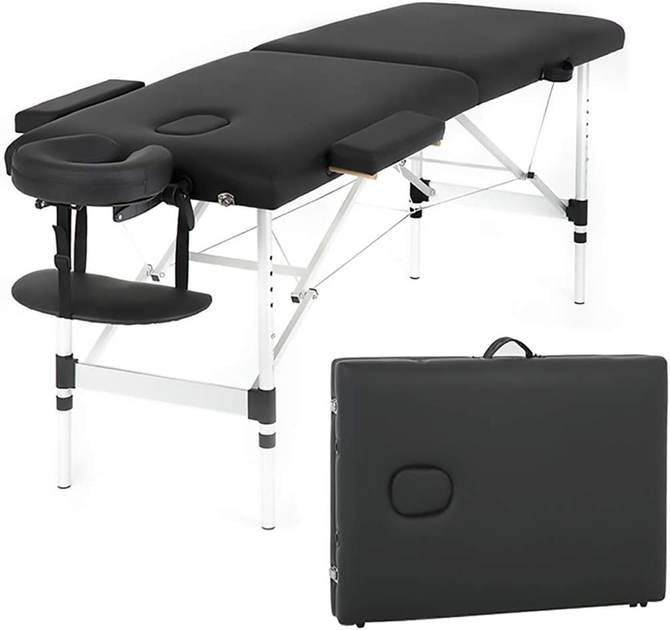 FDW aluminium massage table setup for quick readiness in sessions