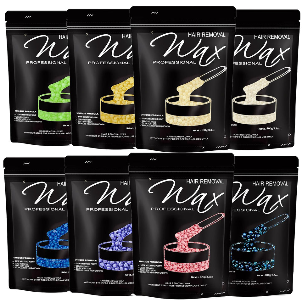 FEAMIRIA 800g wax beads pack with eight scents for at-home waxing convenience