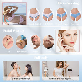 FEAMIRIA legs and arms waxing beads for comfortable sessions.