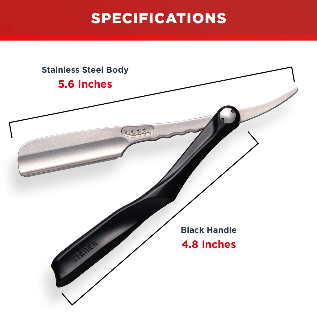 Feather Artist Club Black SS razor with slim blade guard