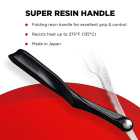 Feather Artist Club Black SS razor surface finish highlights premium craftsmanship