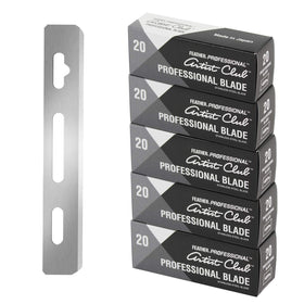 Feather Artist Club Pro Super Single Edge blades pack 20 for dense facial hair and close shaves.