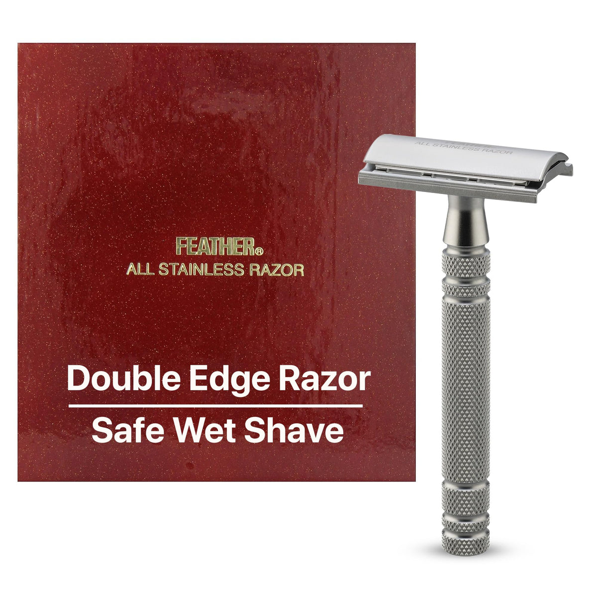 Feather AS-D2 all stainless razor highlights luxurious design for premium shaving rituals.
