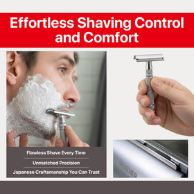 Feather AS-D2 closer shave may reduce irritation with proper technique.