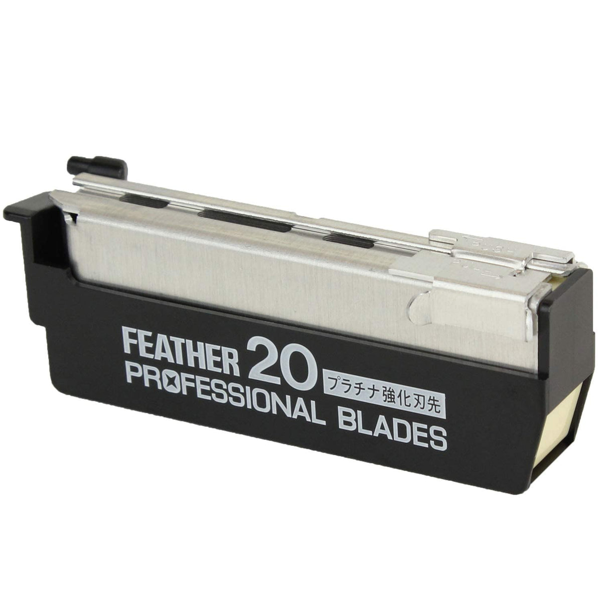 Feather brand barber studio visuals convey professional grooming setup and workflow.