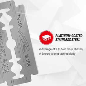 Feather Double Edge Blades compatibility demonstrates fit for all double edge razors.