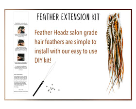 Feather Headz colored feathers bundle in vibrant shades to refresh your look.
